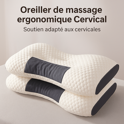 Oreiller de massage ergonomique cervical